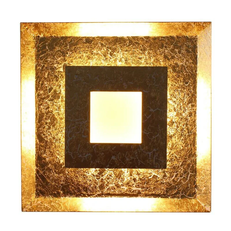 LED Wandlampe Window S Goldfarben