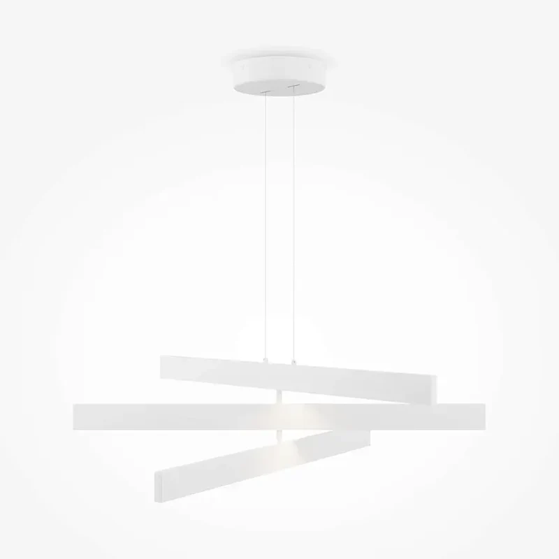 Pendelleuchte – Weißes Aluminium, 46 W Leistung, Neutralweiß, 80 cm Länge - Origami | Maytoni