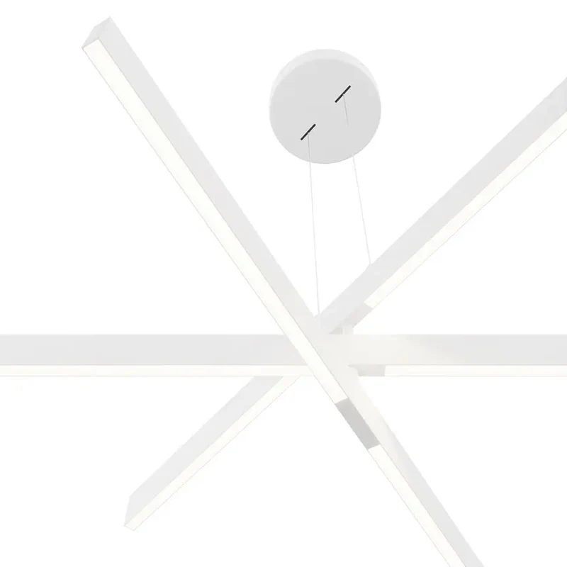 Pendelleuchte – Weißes Aluminium, 46 W Leistung, Neutralweiß, 80 cm Länge - Origami | Maytoni