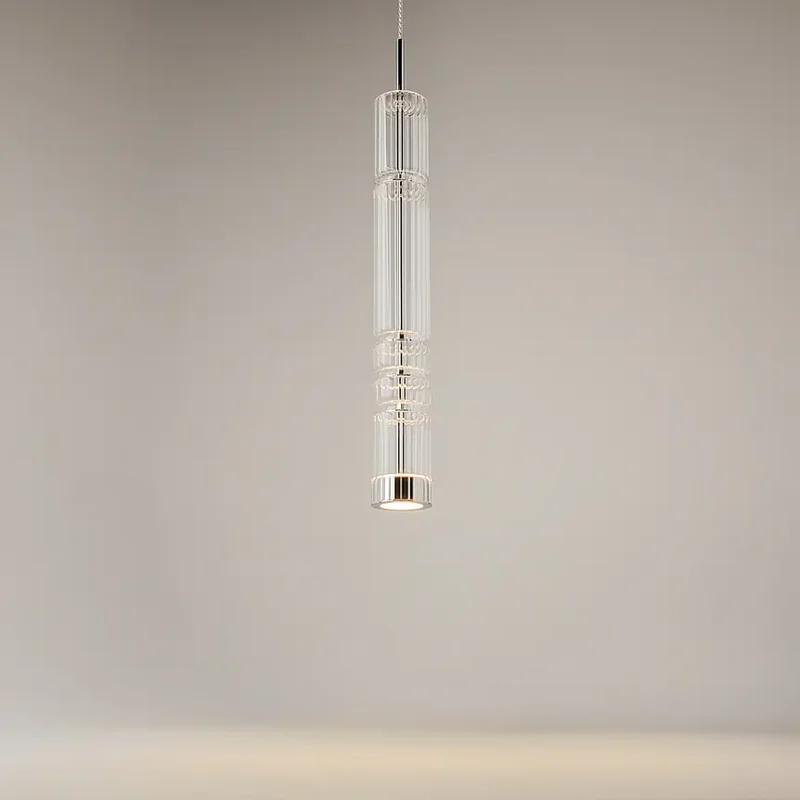 Pendelleuchte – Chromfarbenes Metall, 8 W Leistung, Warmweiß, 384 cm Höhe - Ordo | Maytoni