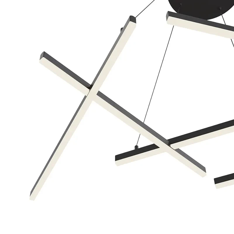 Pendelleuchte – Schwarzes Aluminium, 79 W Leistung, Warmweiß, 101 cm Länge - Line | Maytoni