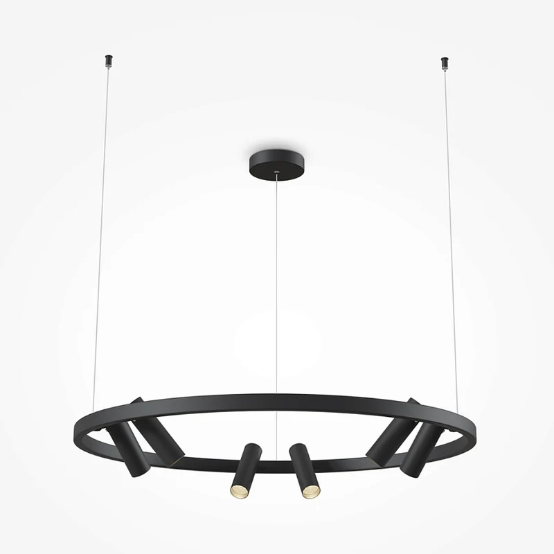Pendelleuchte – Schwarzes Finish, Aluminium Rahmen, 42 W LED, IP20 Schutz - Satellite | Maytoni