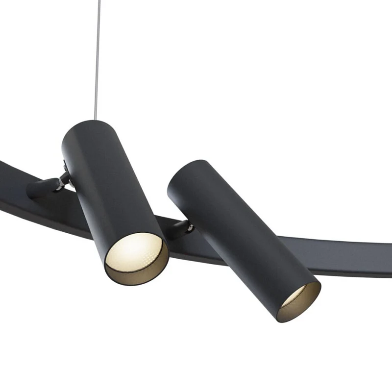 Pendelleuchte – Schwarzes Finish, Aluminium Rahmen, 42 W LED, IP20 Schutz - Satellite | Maytoni