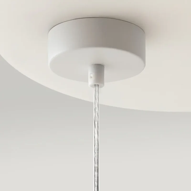 Pendelleuchte – Weißes Metall, Sechs G9-Fassungen, Glasschirme, IP20 Schutz - Ring | Maytoni