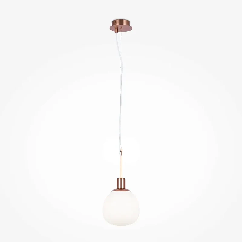 Pendelleuchte – Messingfarbenes Metall, Glasschirm, 1× E14 Fassung, 40 W Leistung - Erich | Maytoni