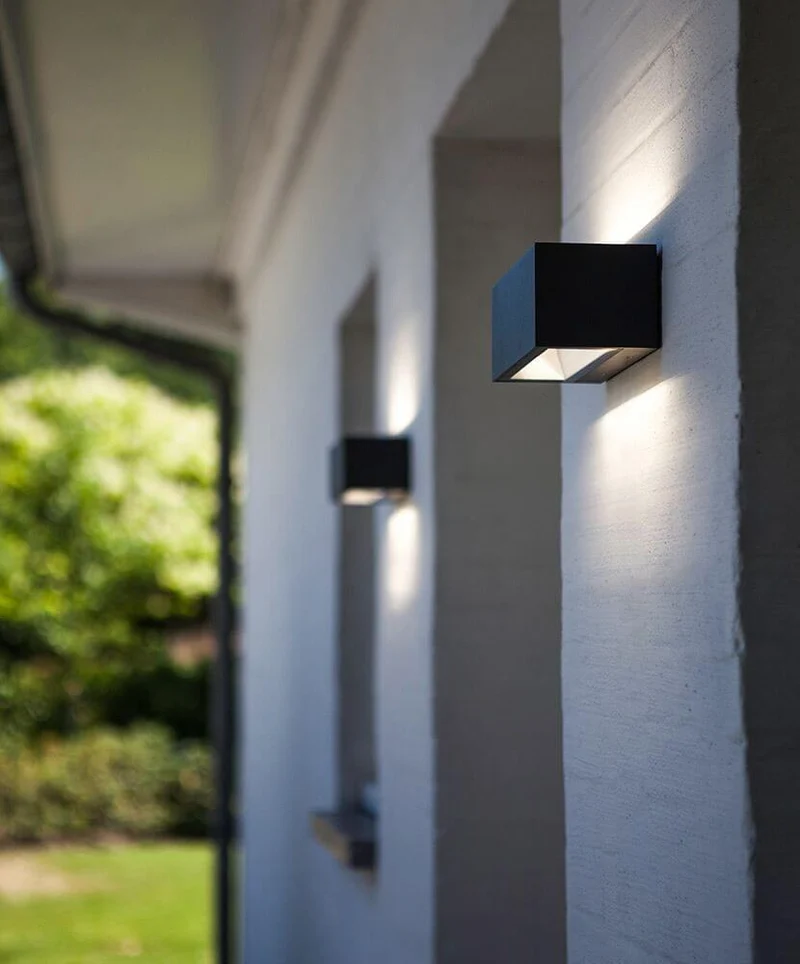 LED Außenwandlampe Gemini IP54 Anthrazit