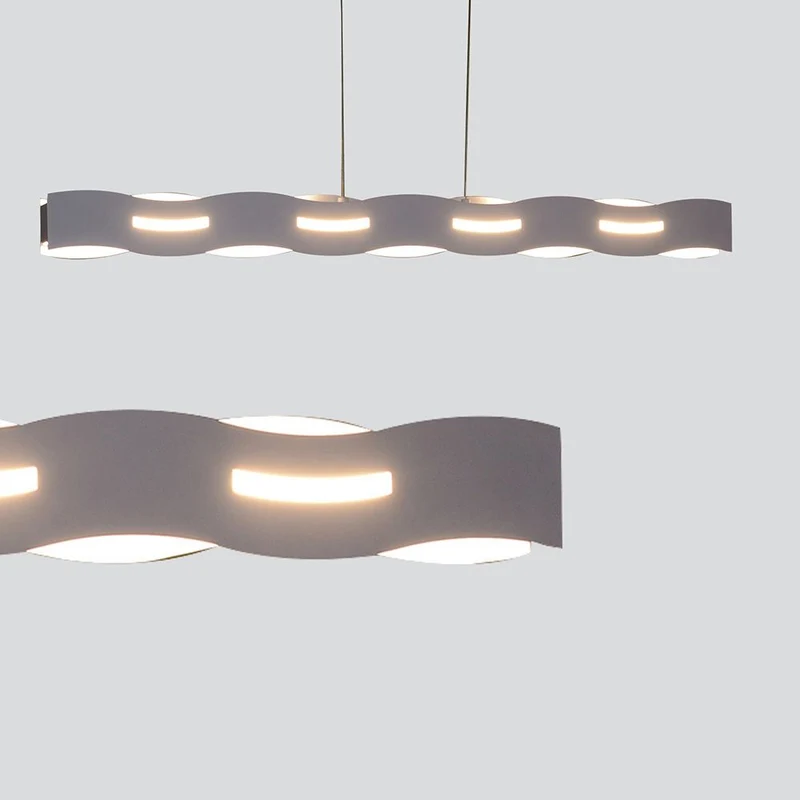 LED Hängelampe Wave Nickel
