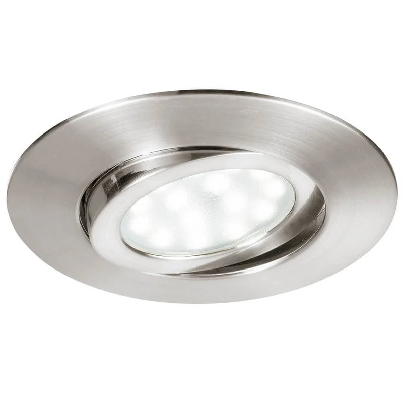 LED Einbaulampe Movibile IP44 Nickel