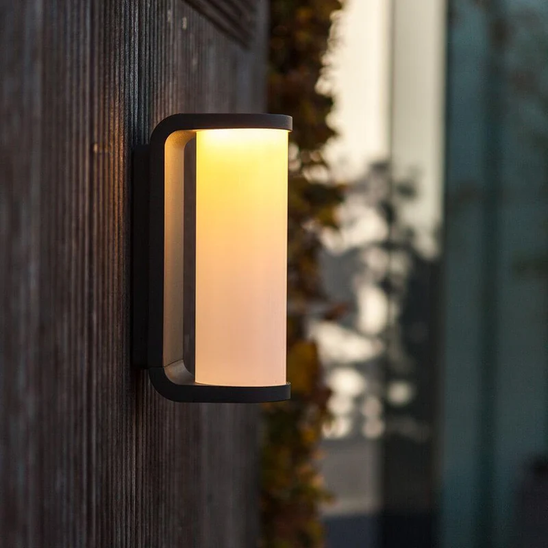 LED Außenwandleuchte Adalyn IP44 Anthrazit