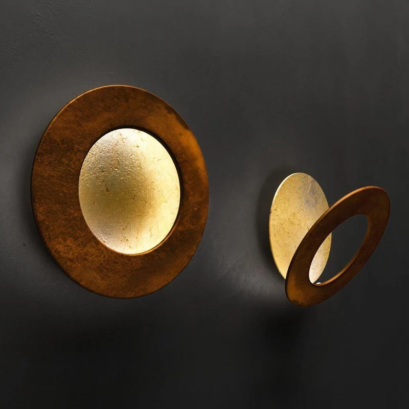 Icone LED Wandleuchte Vera Ø 21cm Gold, Rost