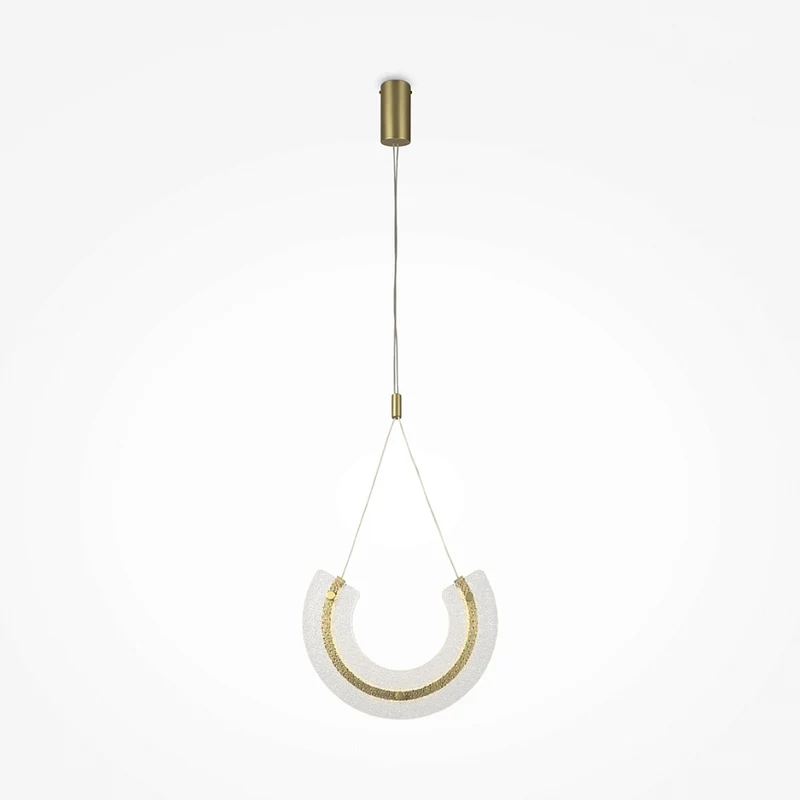 Pendelleuchte – Goldfarbenes Aluminium und Glas, 10 W Leistung, Warmweiß, 186 cm Höhe - Maya | Maytoni