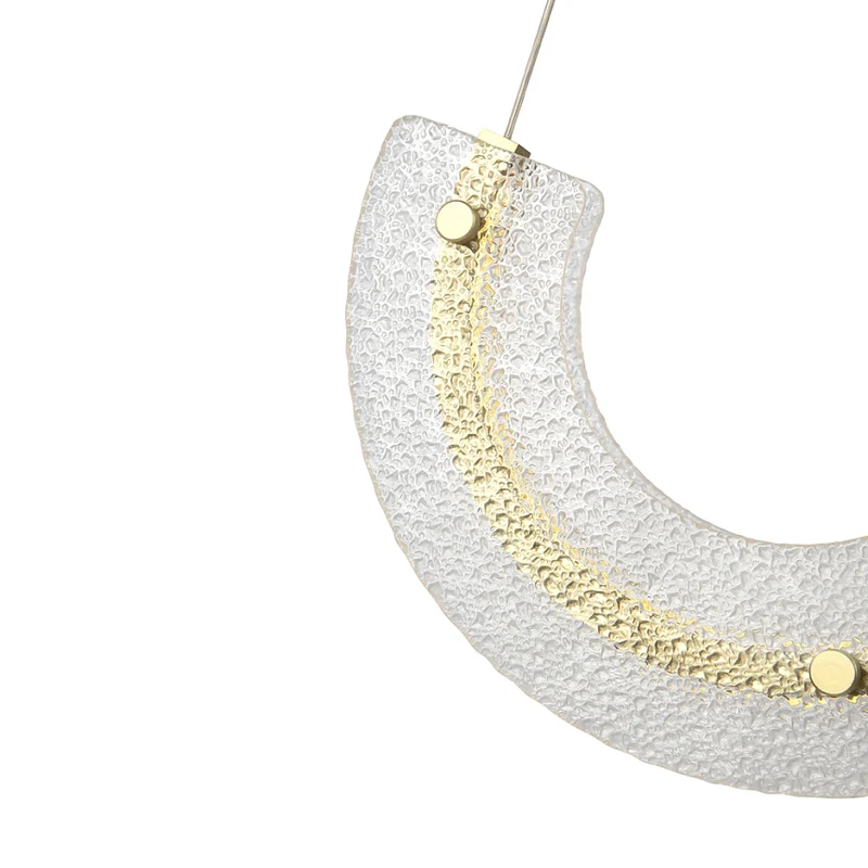 Pendelleuchte – Goldfarbenes Aluminium und Glas, 10 W Leistung, Warmweiß, 186 cm Höhe - Maya | Maytoni