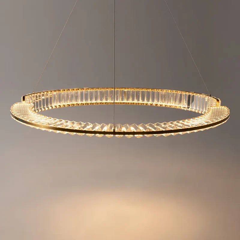 Pendelleuchte – Messingfarbenes Metall, 45 W Leistung, Warmweiß, Ø80 cm - Krone | Maytoni