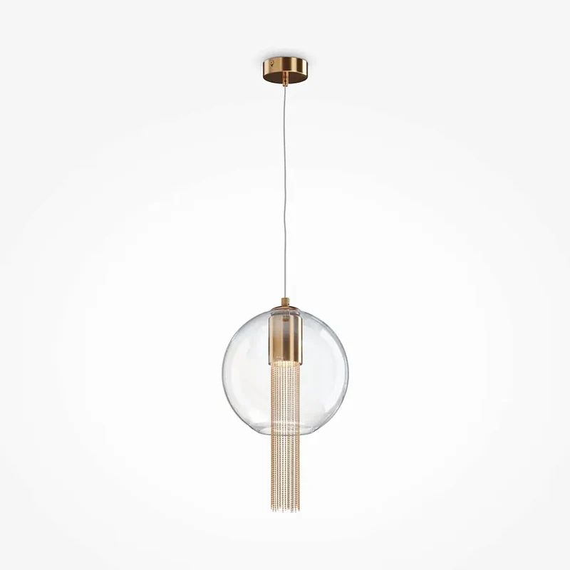 Pendelleuchte – Messing Finish, Metallgehäuse, 25 cm Schirm - Flusso | Maytoni