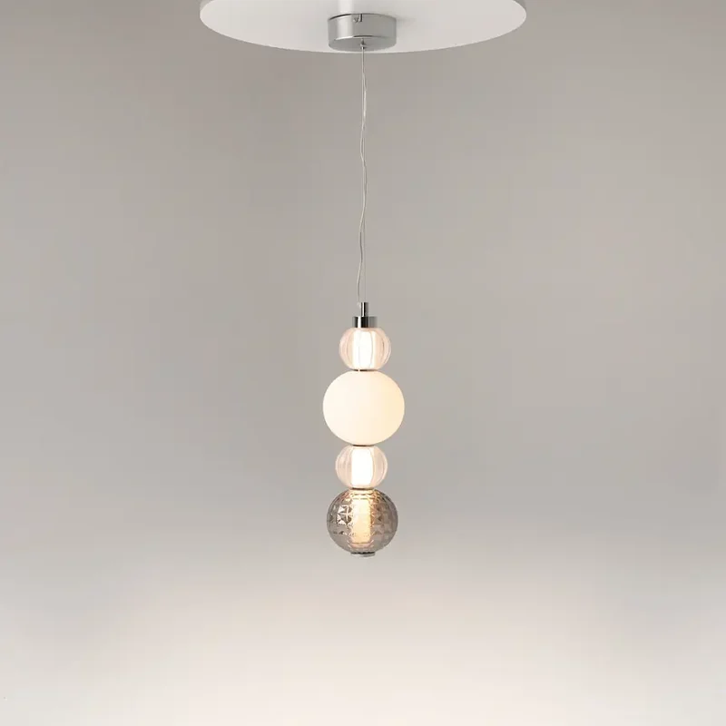 Pendelleuchte – Chromoptik, Metallgestell, 169 cm Höhe - Collar | Maytoni