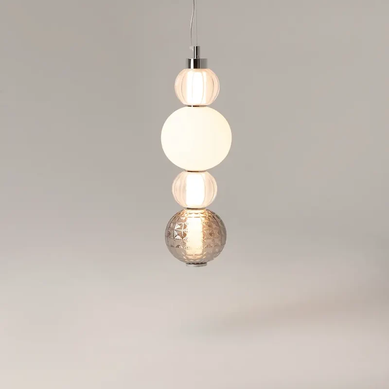 Pendelleuchte – Chromoptik, Metallgestell, 169 cm Höhe - Collar | Maytoni