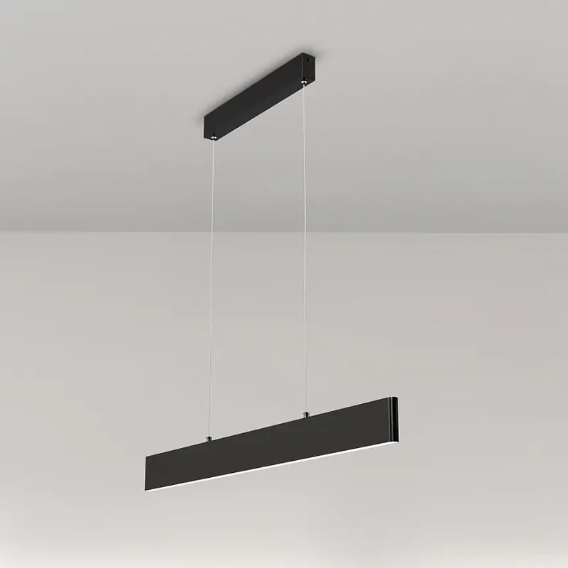 Pendelleuchte – Schwarzes Finish, Metallgehäuse, 23 W Leistung, 100 cm Höhe, Neutralweiß - Step | Maytoni