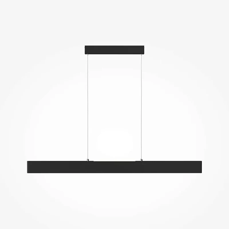 Pendelleuchte – Schwarzes Finish, Metallgehäuse, 30 W Leistung, 150 cm Höhe, Warmweiß - Step | Maytoni