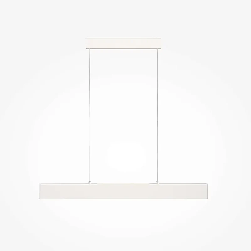 Pendelleuchte – Weißes Finish, Metallgehäuse, 23 W Leistung, 100 cm Höhe, Warmweiß - Step | Maytoni