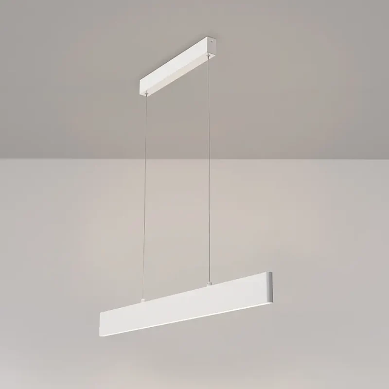 Pendelleuchte – Weißes Finish, Metallgehäuse, 23 W Leistung, 100 cm Höhe, Warmweiß - Step | Maytoni