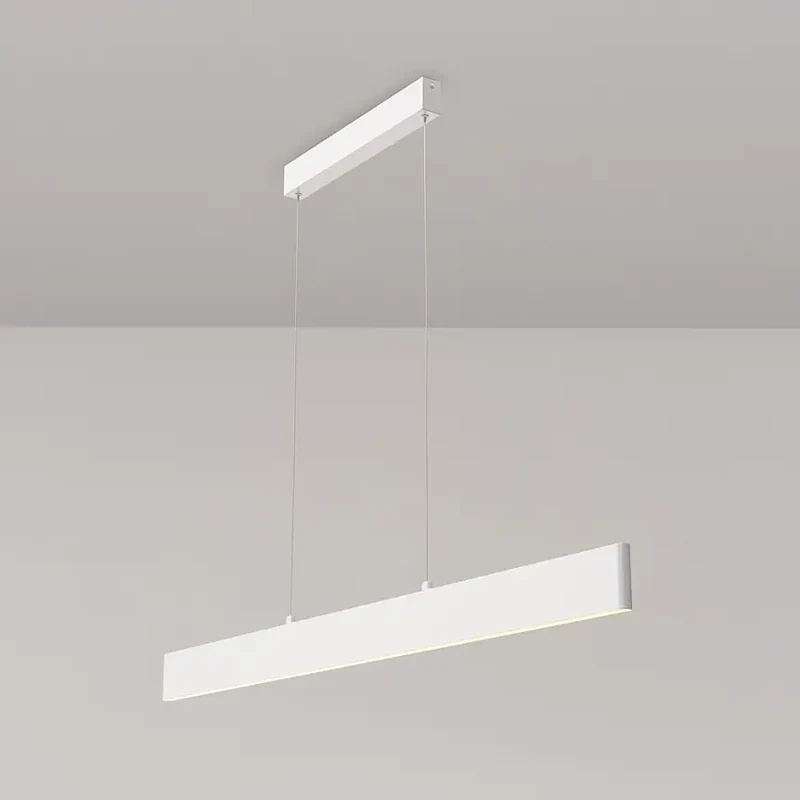 Pendelleuchte – Weißes Finish, Metallgehäuse, 30 W Leistung, 150 cm Höhe, Warmweiß - Step | Maytoni