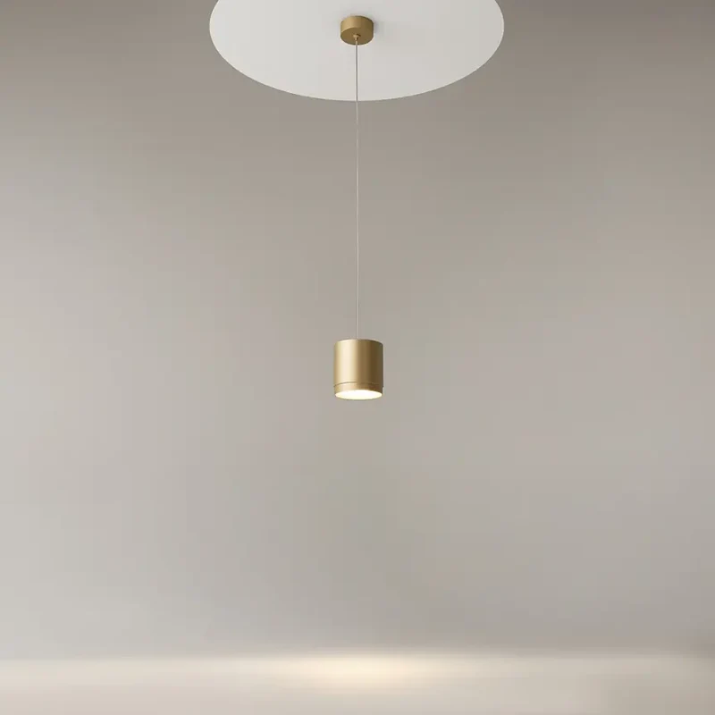 Pendelleuchte – Mattgoldenes Aluminium, 1×GX53 Fassung, 108,5 cm Höhe - Polar | Maytoni