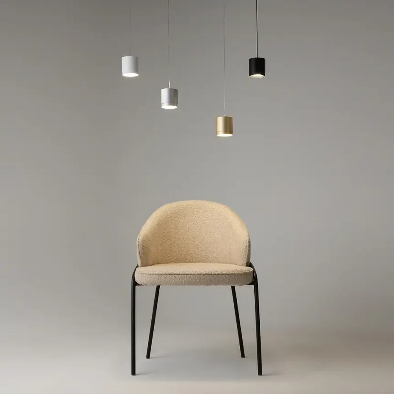 Pendelleuchte – Schwarzes Aluminium, 1×GX53 Fassung, 108,5 cm Höhe - Polar | Maytoni