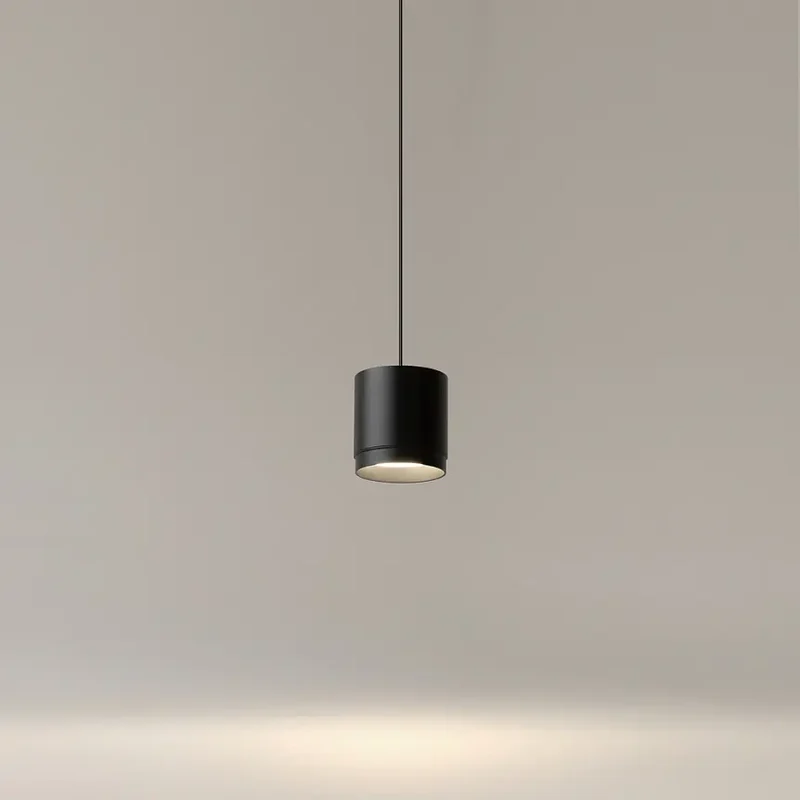 Pendelleuchte – Schwarzes Aluminium, 1×GX53 Fassung, 108,5 cm Höhe - Polar | Maytoni