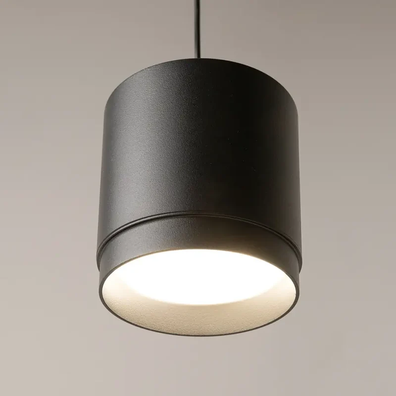 Pendelleuchte – Schwarzes Aluminium, 1×GX53 Fassung, 108,5 cm Höhe - Polar | Maytoni