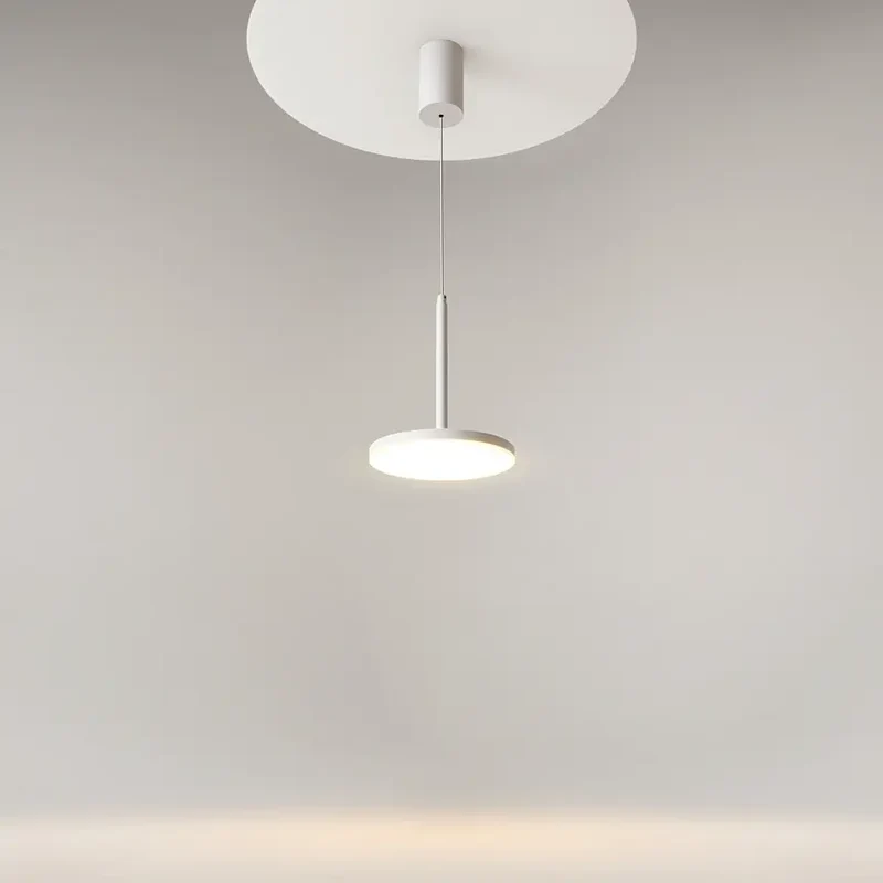 Pendelleuchte – Weißes Aluminium, 12 W Leistung, Warmweiß, Ø18,5 cm - Plato | Maytoni