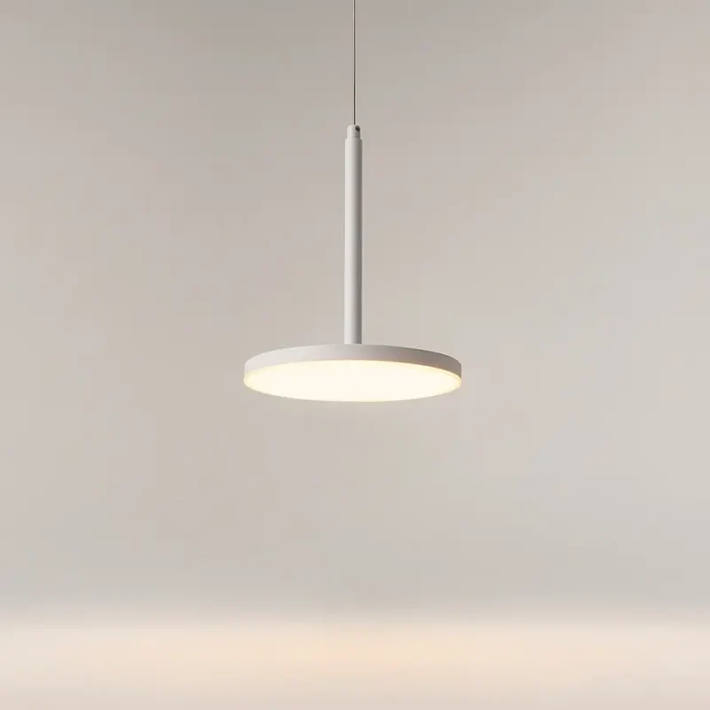 Pendelleuchte – Weißes Aluminium, 12 W Leistung, Warmweiß, Ø18,5 cm - Plato | Maytoni