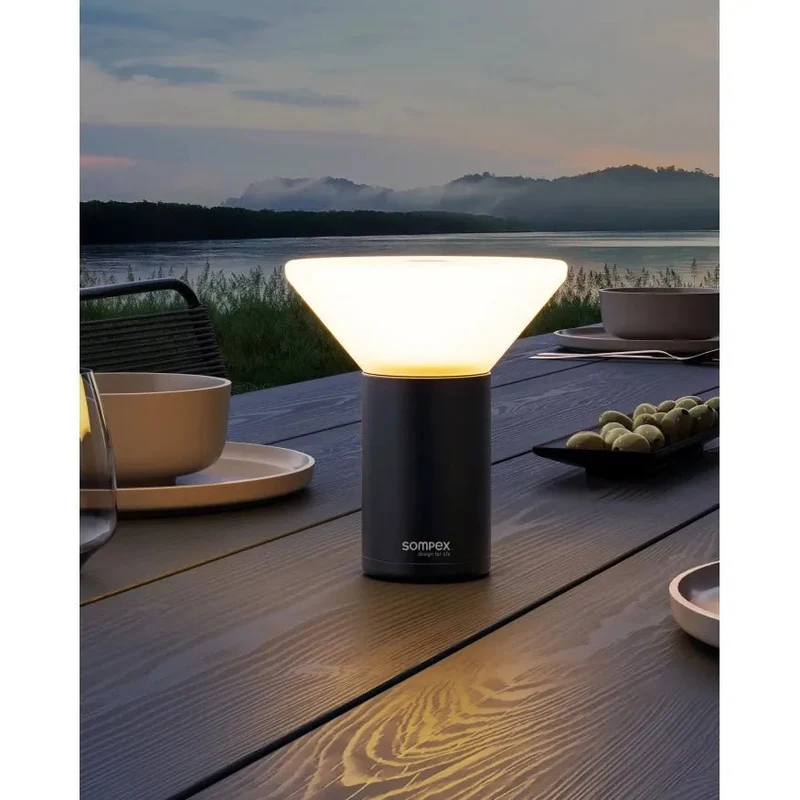 Tisch- & Pendelleuchte Einstellbares Warm- bis Neutralweiß & RGB Licht, Stufenlos dimmbar mit Touch-Memory – Mikono | Sompex