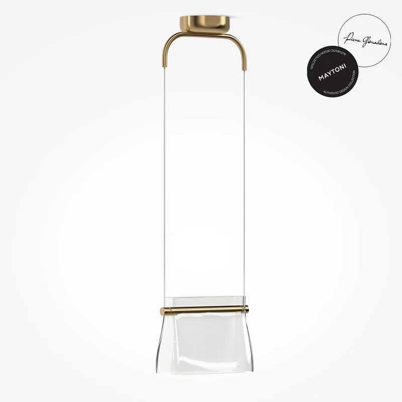 Pendelleuchte- Messingfarbenes Metall, Glas, Warmweißes Licht, 329 cm Höhe - Cabaret | Maytoni