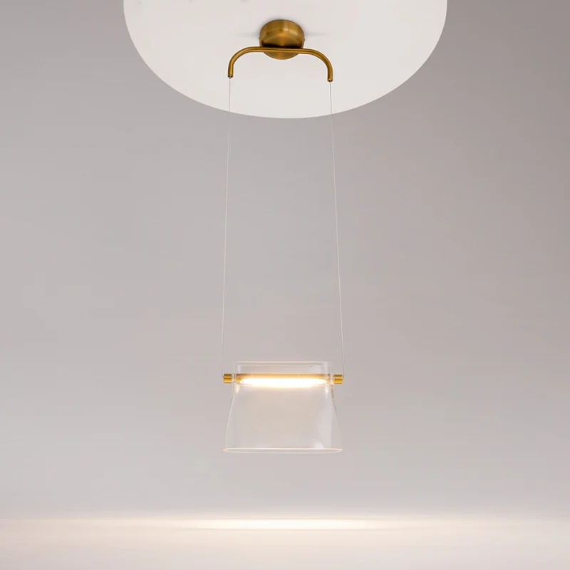 Pendelleuchte- Messingfarbenes Metall, Glas, Warmweißes Licht, 329 cm Höhe - Cabaret | Maytoni