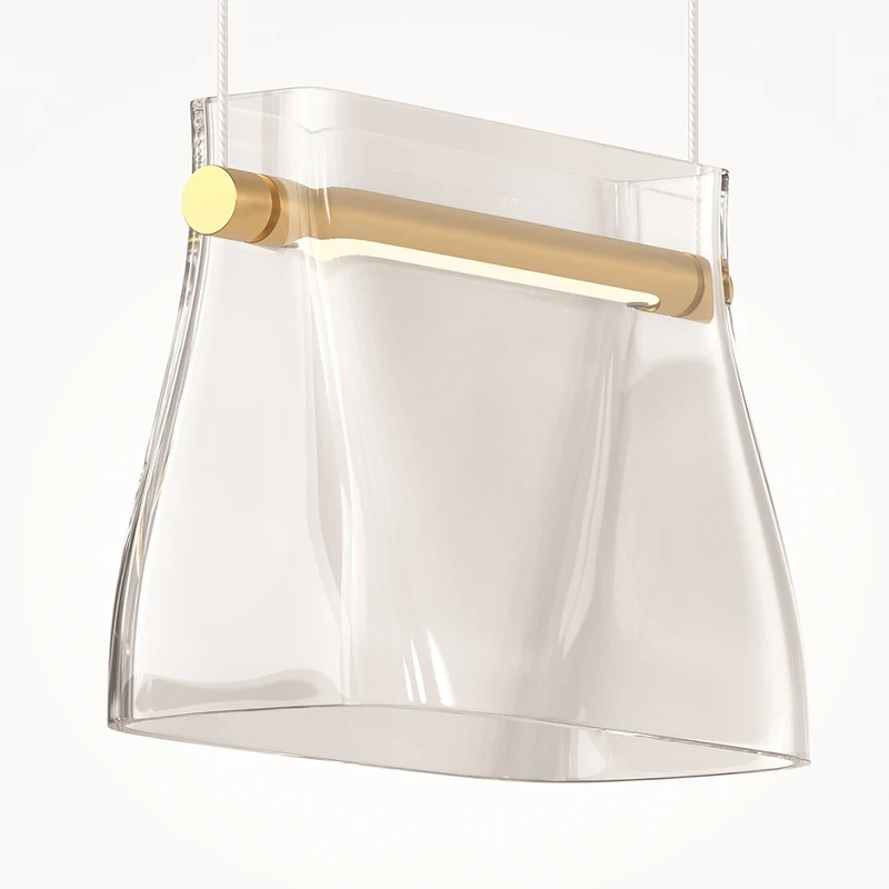 Pendelleuchte- Messingfarbenes Metall, Glas, Warmweißes Licht, 329 cm Höhe - Cabaret | Maytoni