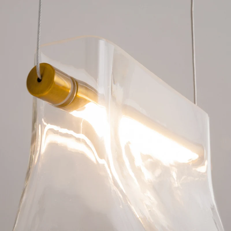 Pendelleuchte- Messingfarbenes Metall, Glas, Warmweißes Licht, 329 cm Höhe - Cabaret | Maytoni