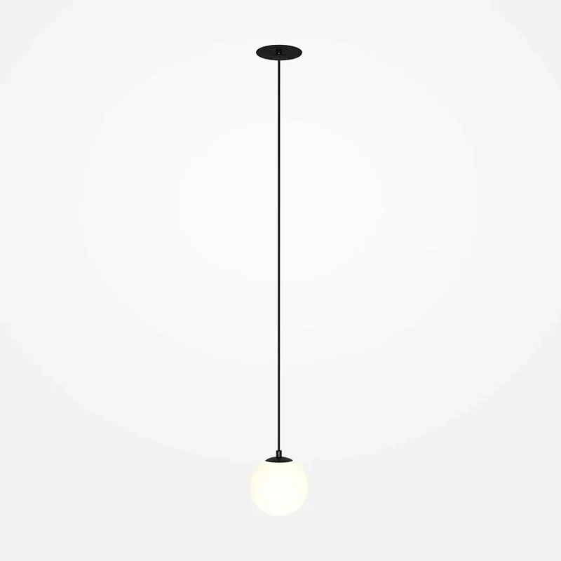 Pendelleuchte – Schwarzes Aluminium, 5 W Leistung, Warmweiß, Einbauversion, Ø10 cm - Luna | Maytoni