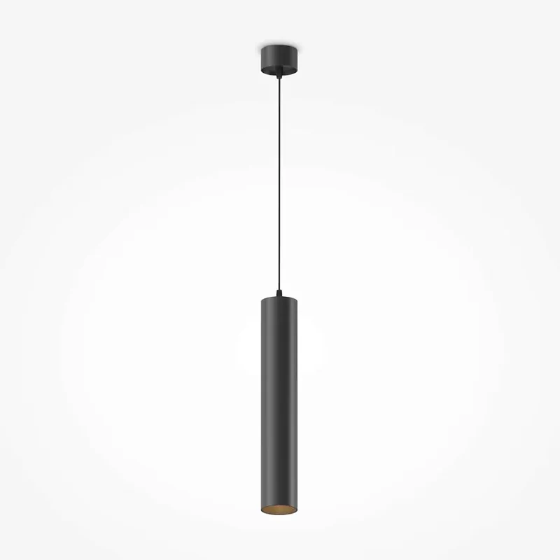Pendelleuchte – Schwarzes Aluminium, 12 W LED, Warmweiß, Höhe 133 cm - Focus LED | Maytoni