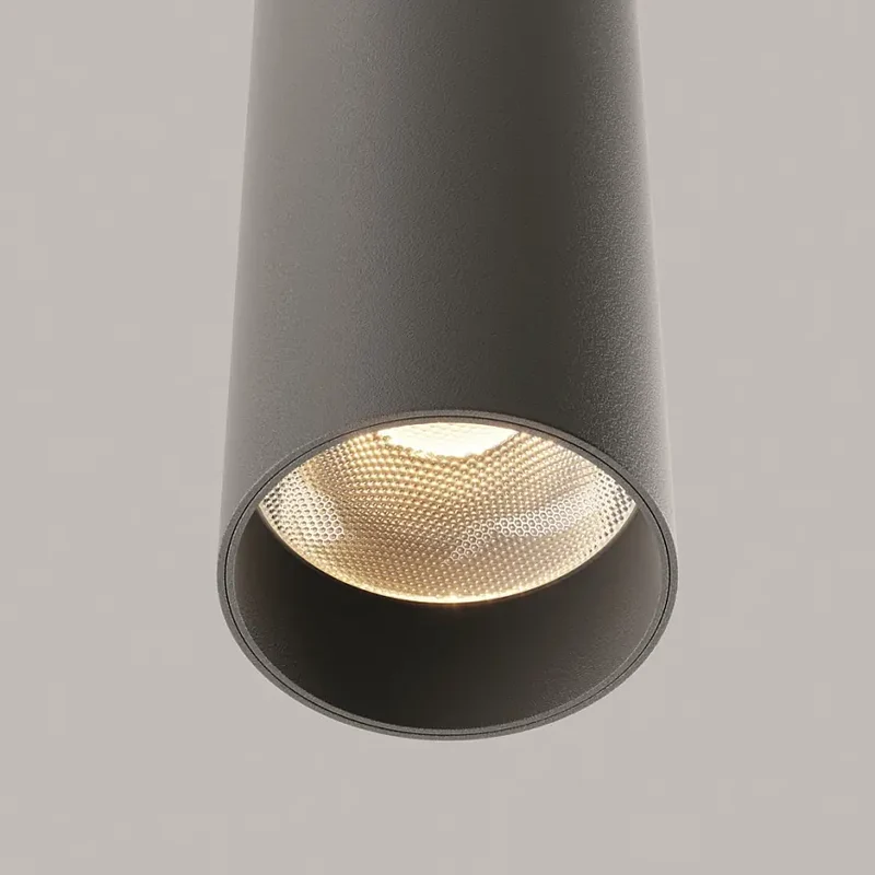 Pendelleuchte – Schwarzes Aluminium, 12 W LED, Warmweiß, Höhe 133 cm - Focus LED | Maytoni