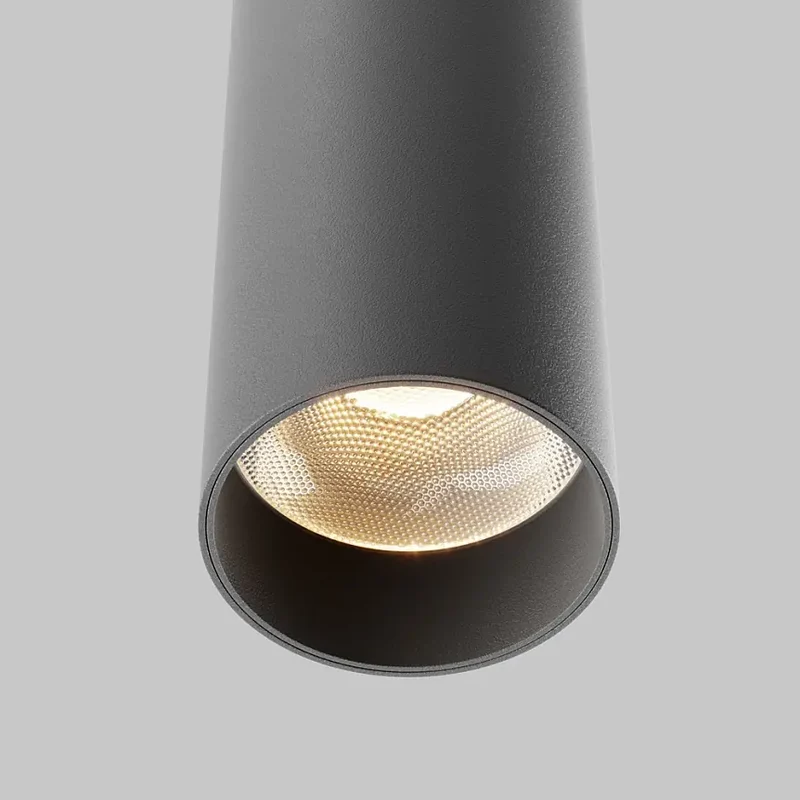 Pendelleuchte – Schwarzes Aluminium, 12 W LED, Warmweiß, Höhe 133 cm - Focus LED | Maytoni