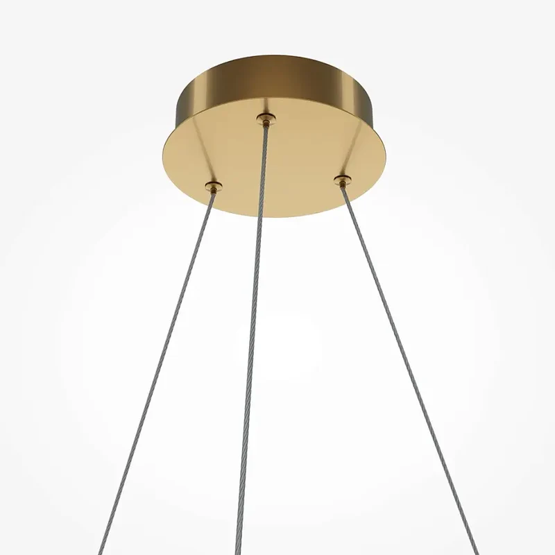 Pendelleuchte – Messingfarbenes Aluminium, Warmweißes Licht, 318 cm Höhe - Breeze | Maytoni