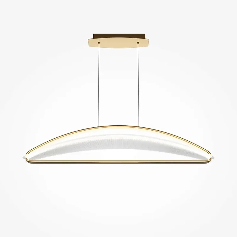 Pendelleuchte – Messingfarbenes Aluminium, Warmweißes Licht, 325 cm Höhe - Breeze | Maytoni