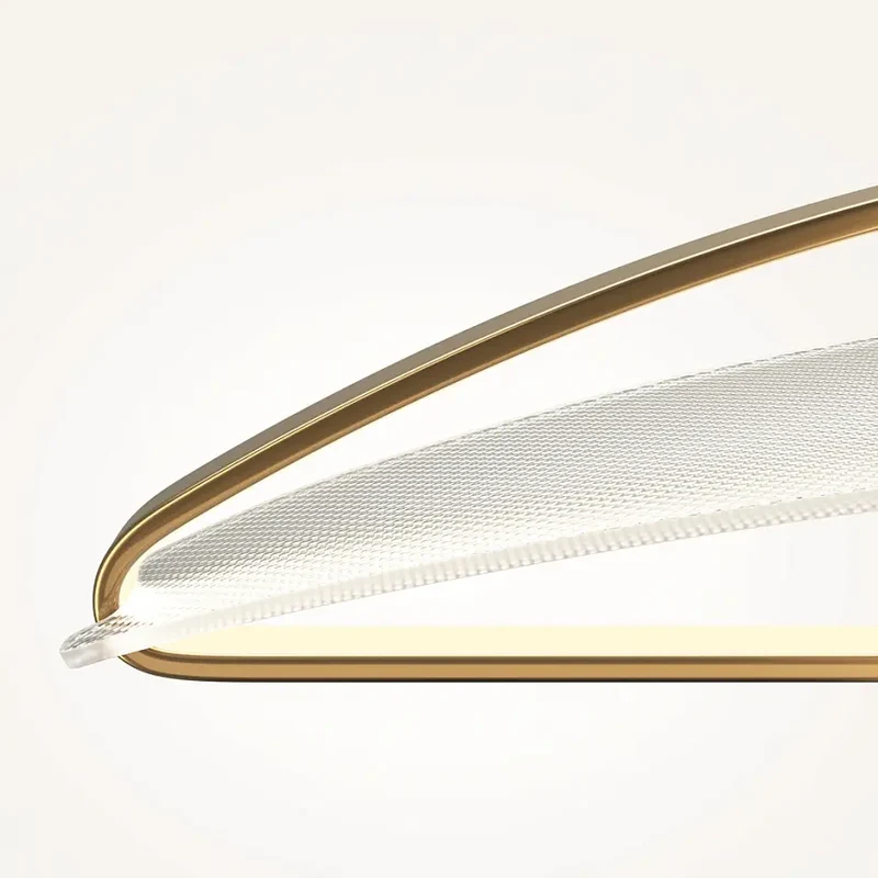 Pendelleuchte – Messingfarbenes Aluminium, Warmweißes Licht, 325 cm Höhe - Breeze | Maytoni