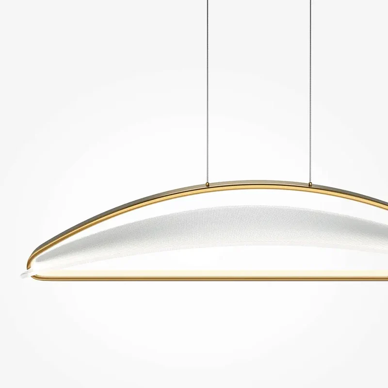 Pendelleuchte – Messingfarbenes Aluminium, Warmweißes Licht, 325 cm Höhe - Breeze | Maytoni