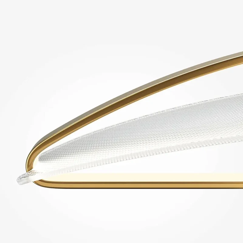 Pendelleuchte – Messingfarbenes Aluminium, Warmweißes Licht, 325 cm Höhe - Breeze | Maytoni