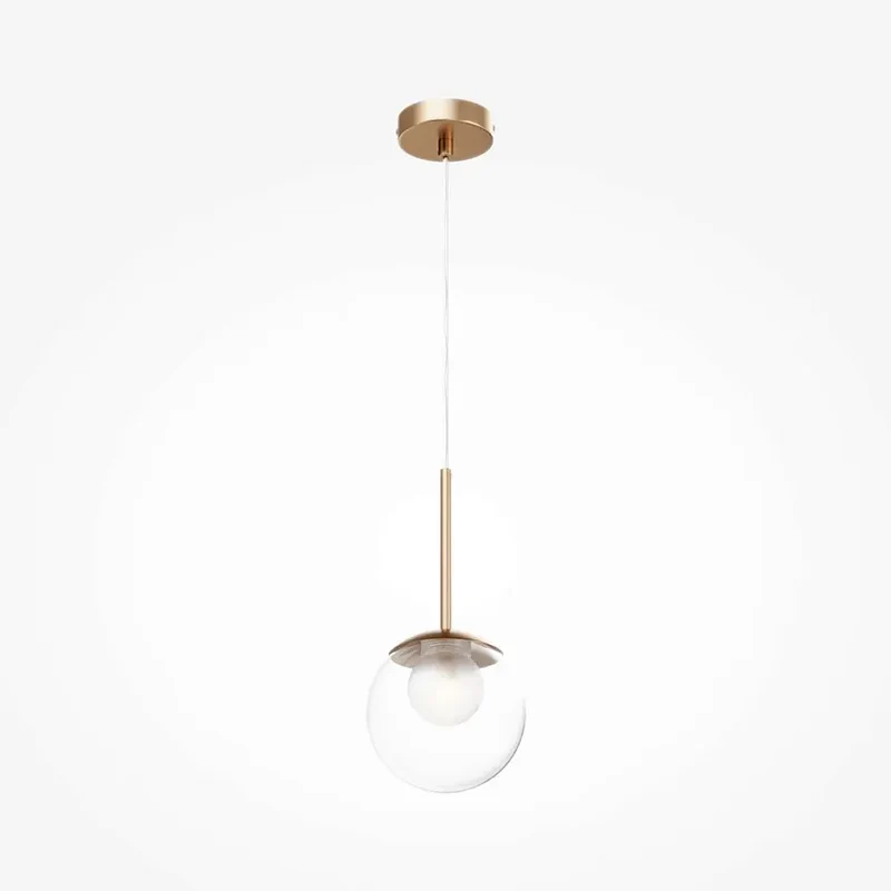 Pendelleuchte – Goldenes Metall, Glaskugel, 15 cm - Basic Form | Maytoni