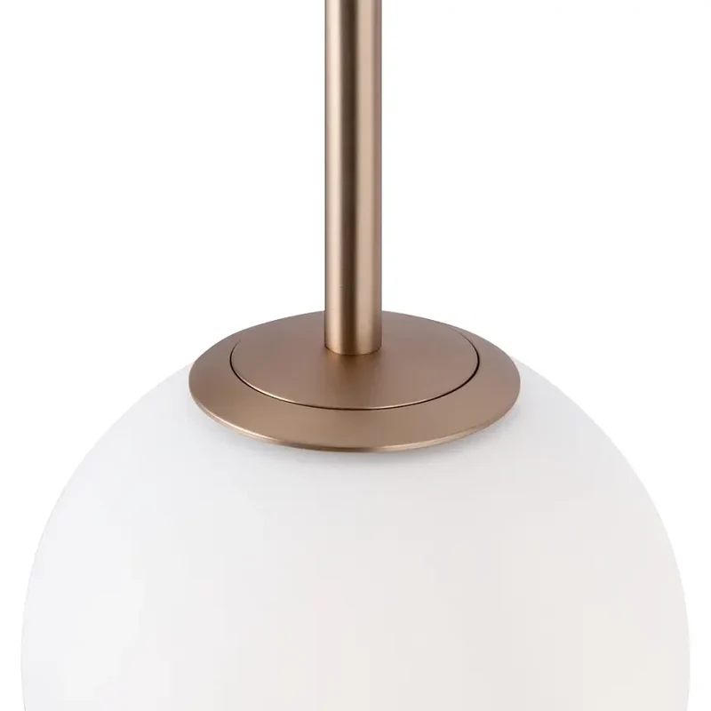 Pendelleuchte – Gold Ton, Glas Schirm, Runde Form - Basic form | Maytoni