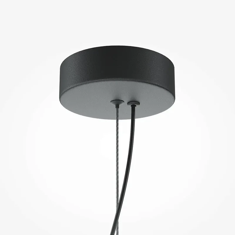 Pendelleuchte – Schwarzes Aluminium, Rauchglas, 20 W LED, Länge 93 cm - Flat | Maytoni
