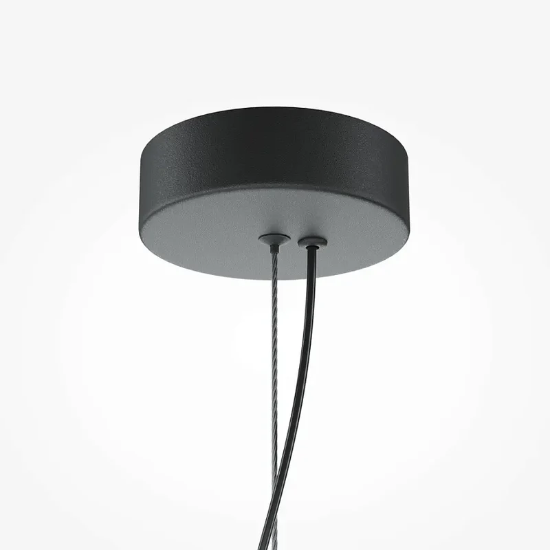 Pendelleuchte – Schwarzes Aluminium, Bernsteinglas, 20 W LED, Länge 93 cm - Flat | Maytoni