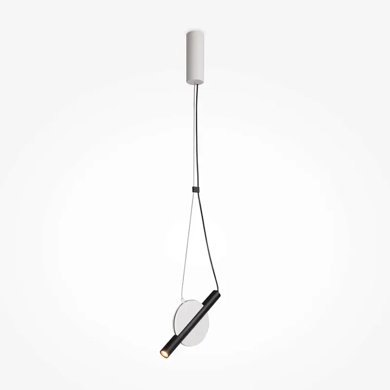 Pendelleuchte – Weißes Metall, LED integriert, Höhe 41 cm - Enigma | Maytoni
